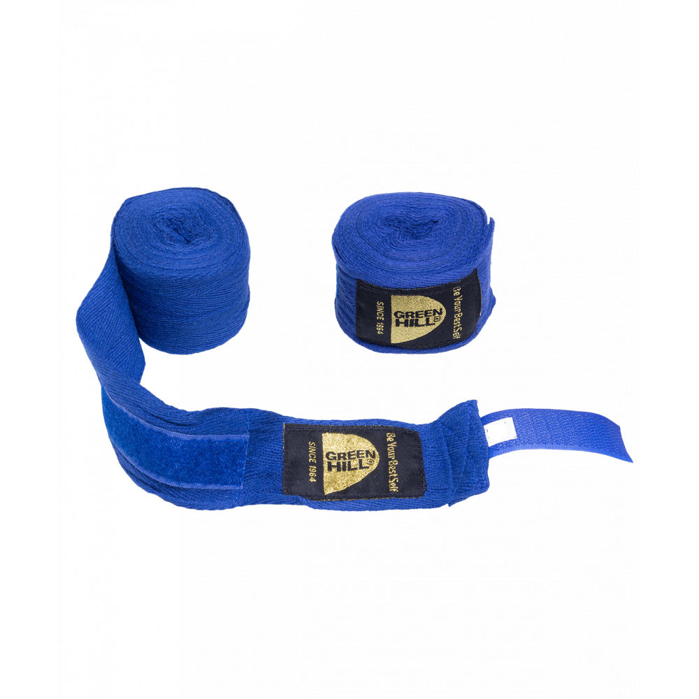 Green Hill Бинты боксерские 3,5м (Синие)