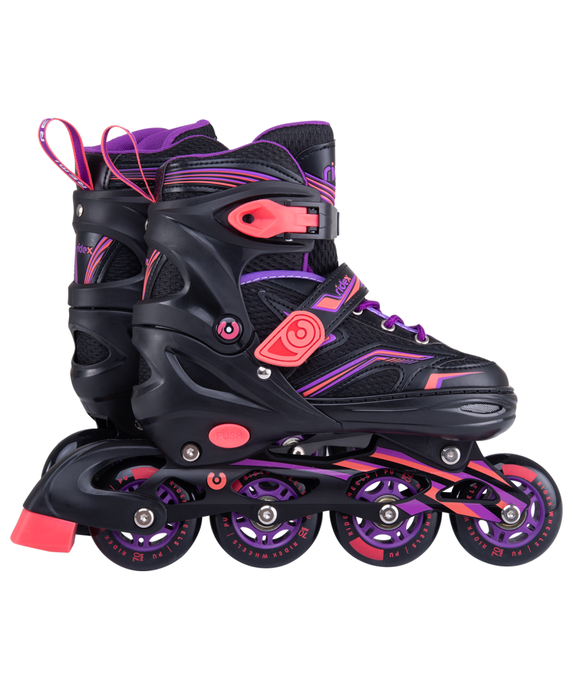 Ролики раздвижные Ridex Remi Pink, алюминиевая рама