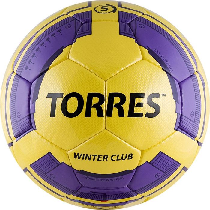 Футбольный мяч Torres WINTER CLUB YELLOW 5