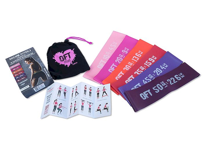 Набор латексных мини-эспандеров Original FitTools FT-75-NIKA