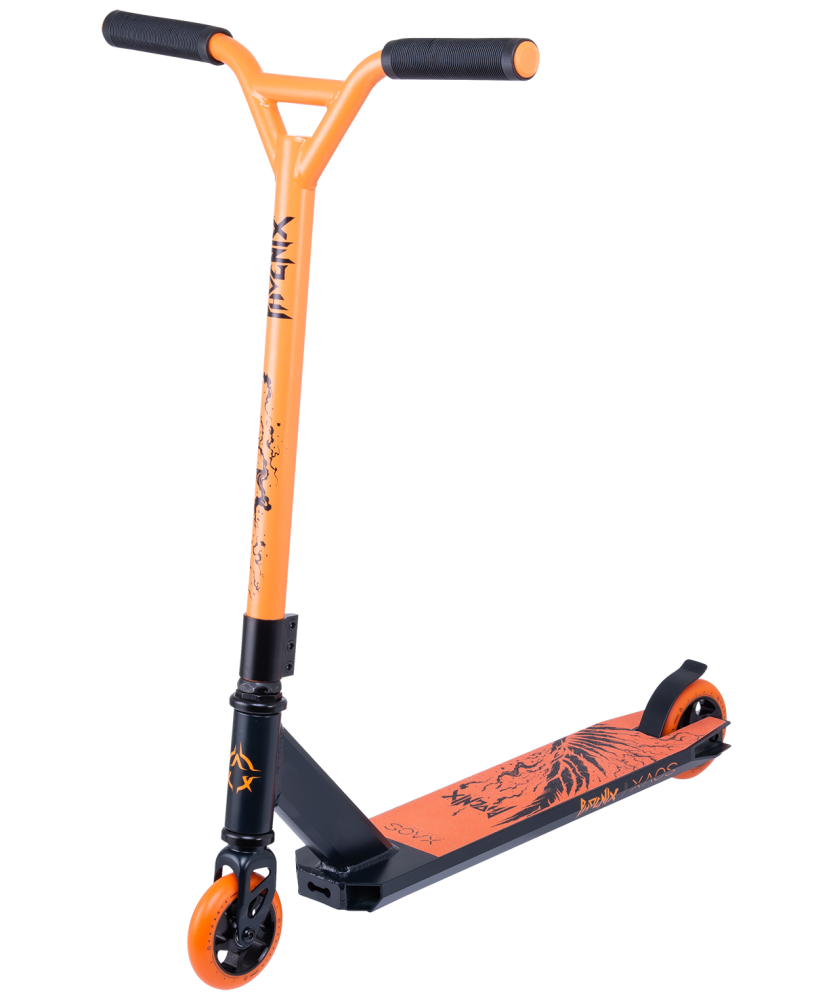 Трюковый самокат XAOS Phoenix Black 100 мм
