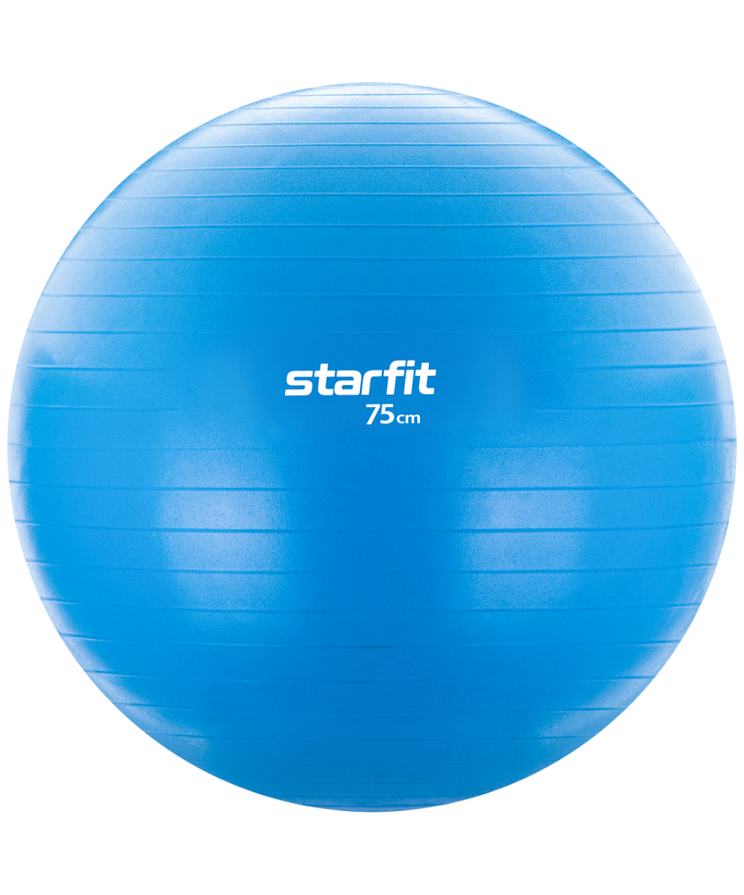Фитбол Starfit GB-104, 75см, 1200 гр, без насоса, голубой, антивзрыв