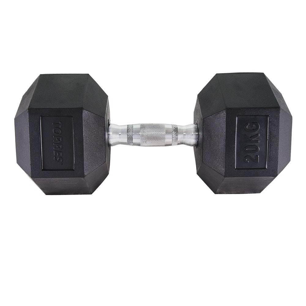 Гантель гексагональная обрезиненная Torres PL51920 20кг