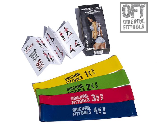 Набор латексных мини-эспандеров Original FitTools FT-XLST