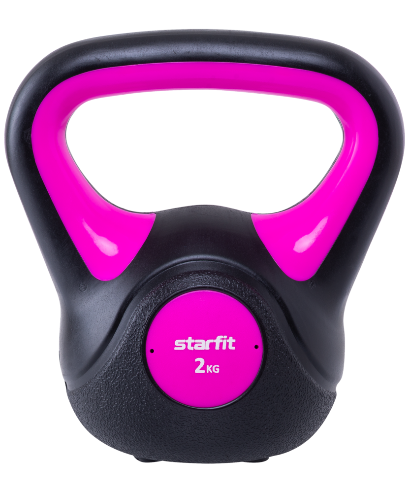 Гиря пластиковая Starfit DB-502, 2 кг, розовый