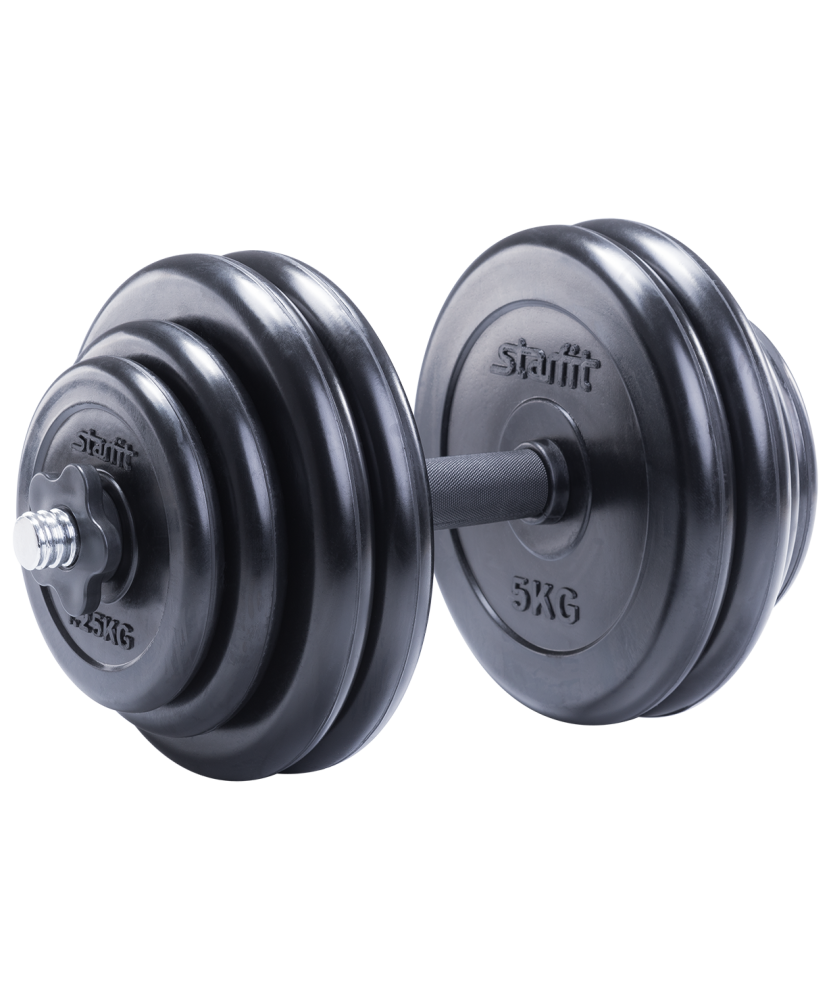 Гантель разборная обрезиненная в коробке Starfit DB-712, 29,5 кг 