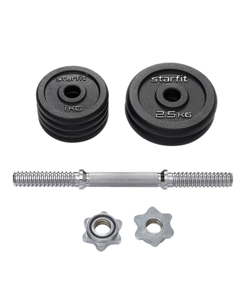 Гантель разборная чугунная Starfit DB-715 ЦБ-00002411