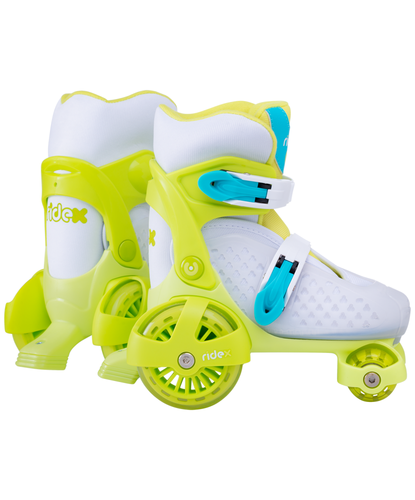 Ролики раздвижные Ridex Fortuna Green, пластиковая рама