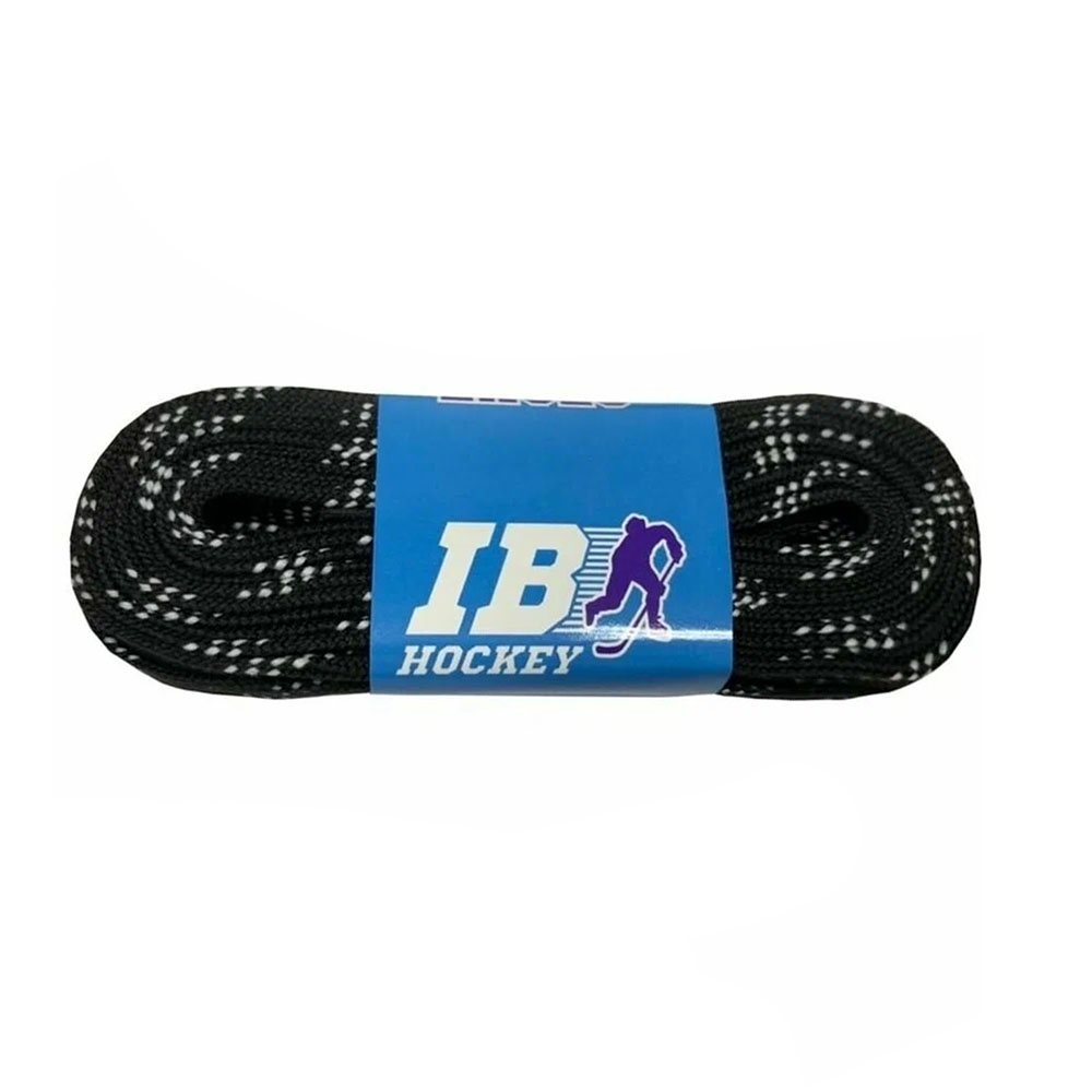 Шнурки для коньков IB Hockey с пропиткой HLIB305BK