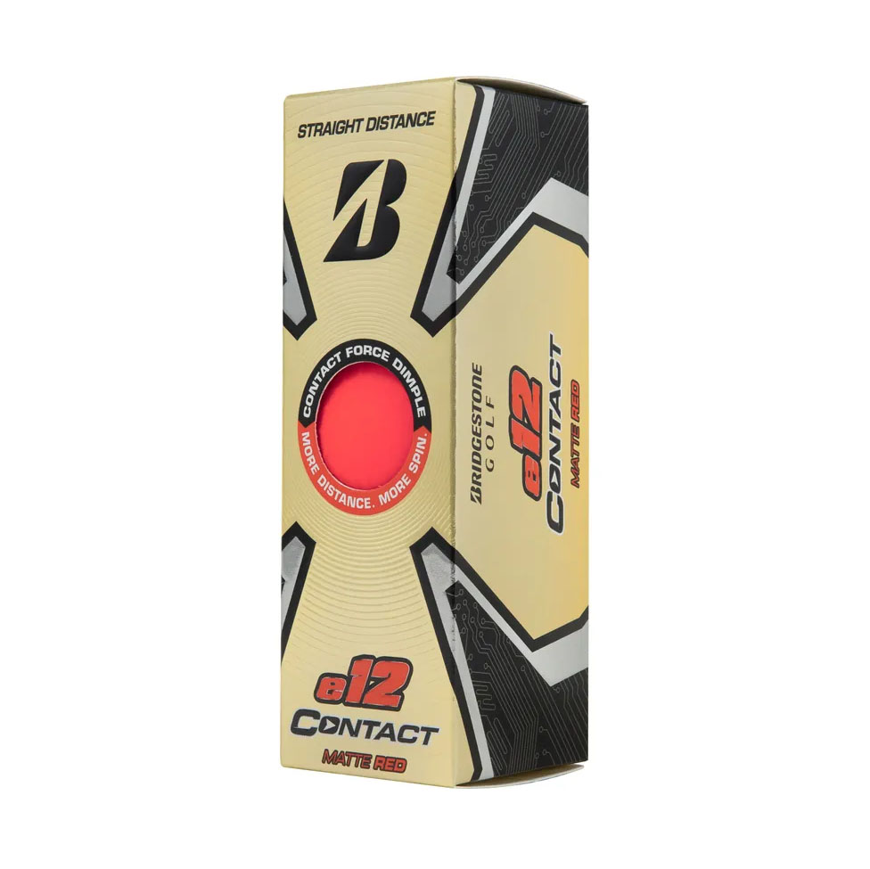Мяч для гольфа Bridgestone e12 Contact Matte Red BGB1CRX