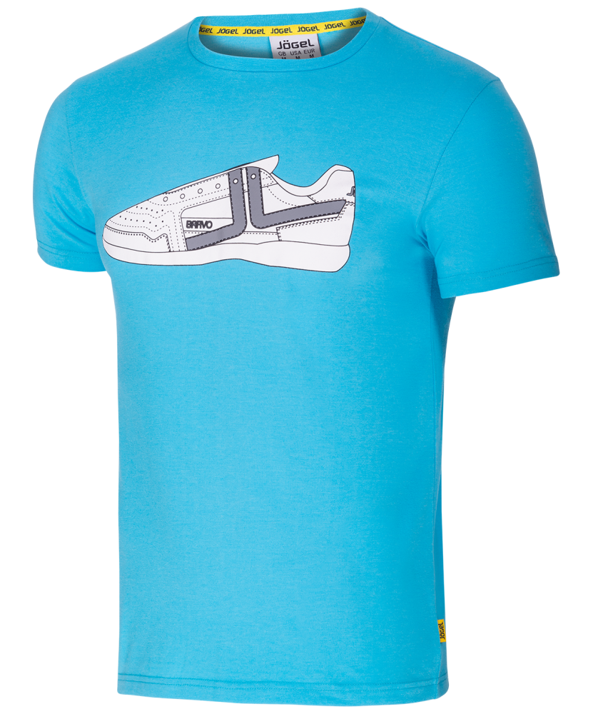 Футболка детская Jogel JCT-5202-071, хлопок, синий/белый