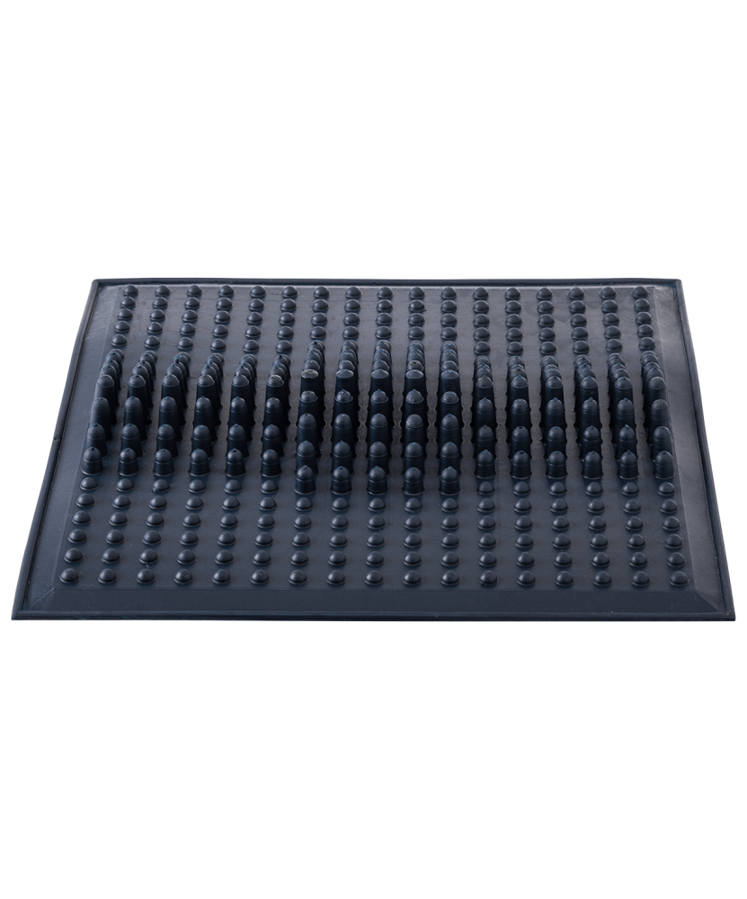 Коврик массажный резиновый Basefit для стоп, черный