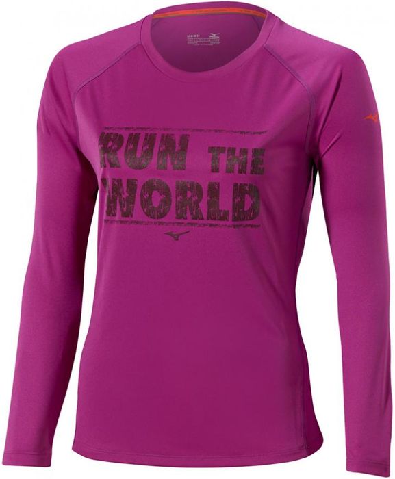 Mizuno DRYLITE RUN L/S TEE (W) Беговая рубашка
