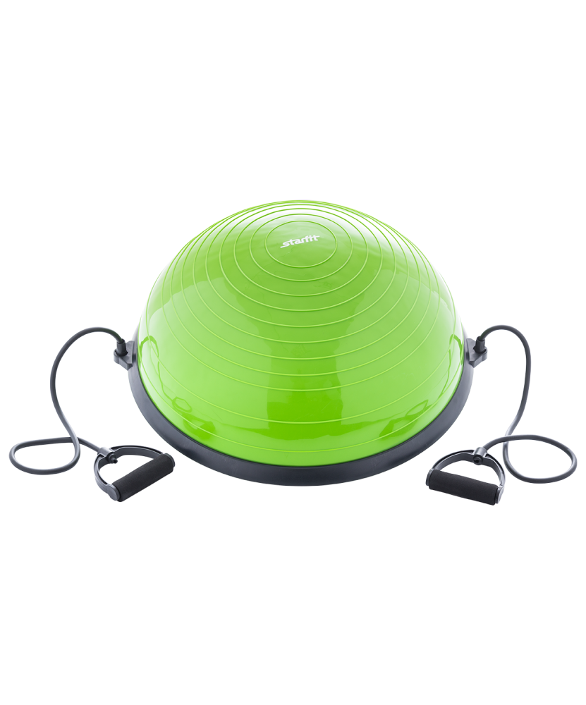 Полусфера "BOSU" Starfit GB-501 с эспандерами, с насосом, зеленый