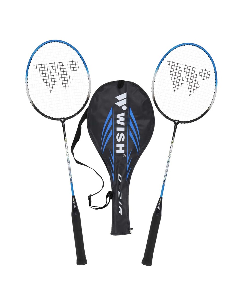 Набор для бадминтона Wish Steeltec 216, синий