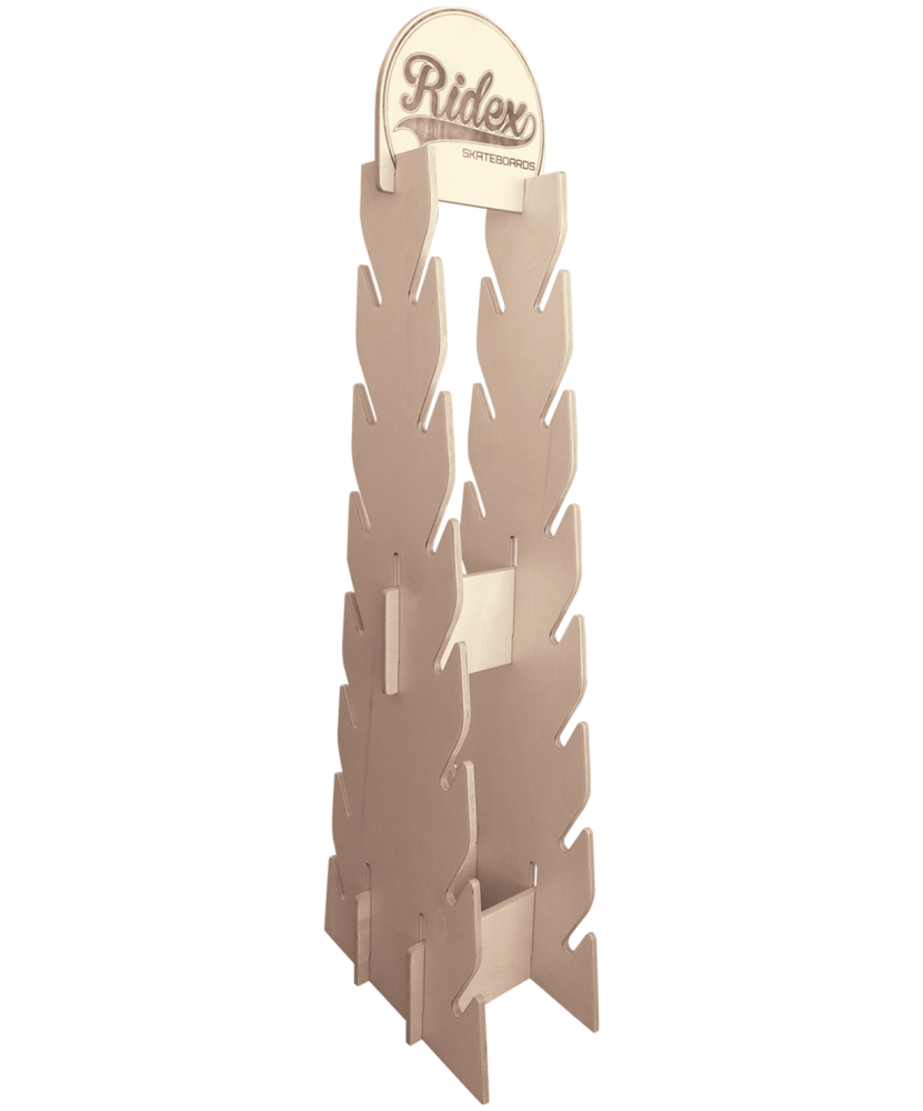 Стойка для скейтбордов Ridex "Пирамида", островная, 184 см