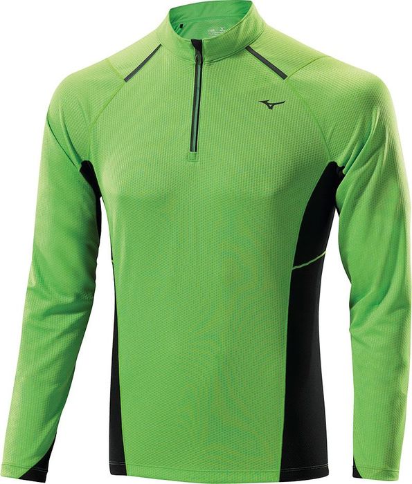 Mizuno WARMALITE 1/2 ZIP LS TEE Беговая рубашка