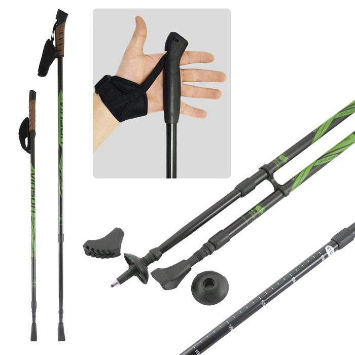 Vinson PLUS Палки для скандинавской ходьбы 85-135 см (зелен.)