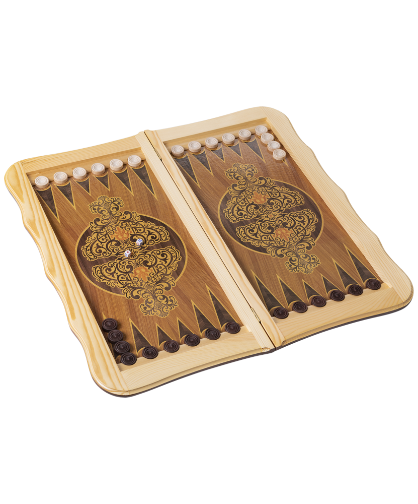 Нарды большие "Бухарские" MADE IN RUSSIA , 64,5 х 33,5 x 4,5