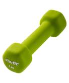 Гантель неопреновая Starfit DB-201 1 кг, салатовая
