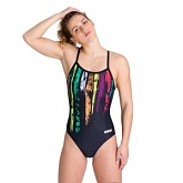 Купальник Arena TEAM PAINTED LIGHT DROP BACK ONE PIECE