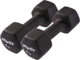 Гантель неопреновая Starfit DB-201 5 кг, черный, 2 шт