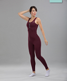 Женский комбинезон FIFTY Eyecatcher FA-WO-0101-BRD, бордовый