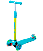 Самокат 3-колесный Ridex Kiko, 120/80 мм, голубой/зеленый