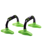 Упоры для отжиманий «Классические» Starfit BA-302, черные/зеленые