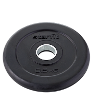 Диск обрезиненный Starfit BB-202 0,5кг УТ-00018802 стальная втулка