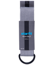 Ремень для йоги Starfit YB-101, 200 см, серый