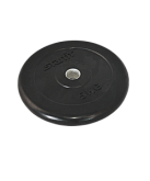 Диск обрезиненный Starfit BB-202, d=26 мм, черный, 5 кг