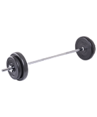Штанга разборная Starfit BB-401, стальной гриф, пластиковые диски, 20 кг