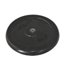 Диск обрезиненный Starfit BB-202, d=26 мм, черный, 10 кг