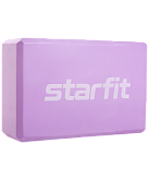 Блок для йоги Starfit Core YB-200 EVA, фиолетовый пастель