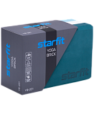Блок для йоги Starfit YB-201 EVA, 22,8х15,2х10 см, 350 гр, изумрудная радуга