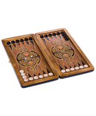 Нарды средние Сувенирные, кожаные, в чехле УТ-00008424