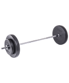 Штанга разборная Starfit BB-401, стальной гриф, пластиковые диски, 30 кг