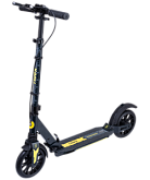 Самокат 2-колесный Ridex Trigger 200 мм, дисковый тормоз, черный/желтый