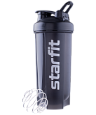 Шейкер Starfit PRO FB-200, с металлическим венчиком, серый/черный