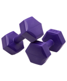 Гантель гексагональная пластиковая BASEFIT DB-305 пара ЦБ-00002243