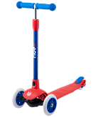 Самокат 3-колесный Ridex Hero, 120/80 мм, красный/синий