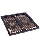 Нарды средние "Восьмигранник" 017-09 480х240х40 мм, черно-золотой УТ-00014303