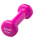 Гантель виниловая Starfit DB-101 0,5 кг, розовая