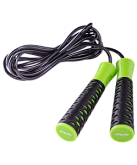 Скакалка Starfit RP-103 ПВХ, с нескользящей ручкой, 3,05 м, черная/зеленая