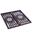 Нарды "Восточная звезда" MADE IN RUSSIA 069-12 большие, 600х300х40 мм , черно-серебряный