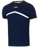 Футболка тренировочная детская Jogel JCT-1040-091, хлопок, темно-синий/белый