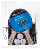 Набор для настольного тенниса Roxel Hobby Progress, 2 ракетки, 3 мяча, сетка