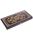 Нарды "Восьмигранник" MADE IN RUSSIA 017-09 средние, 480х240х40 , черно-золотой