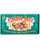 Лото MADE IN RUSSIA 004-07, бочонок деревянный, картонная коробка, зеленый